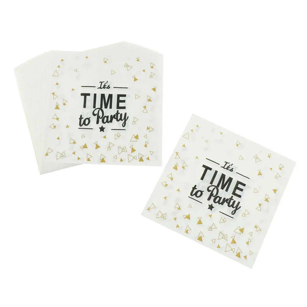 20pcs It's Time To Party Printing Napkin Paper White Black Letter Wedding Decor Plate Napkin Tea Time Party Supplies
20pcs It's Time To Party Printing Napkin Paper White Black Letter Wedding Decor Plate Napkin Tea Time Party Supplies