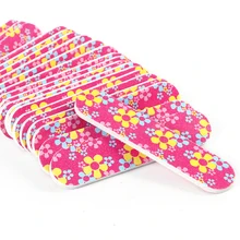 10 PCS/נייל חיץ אדום פרח נייל קבצים כל מלטש מקצועי עבור נייל אמנות מניקור חד פעמי סיד Ongle טיפול כלים TR847(China)