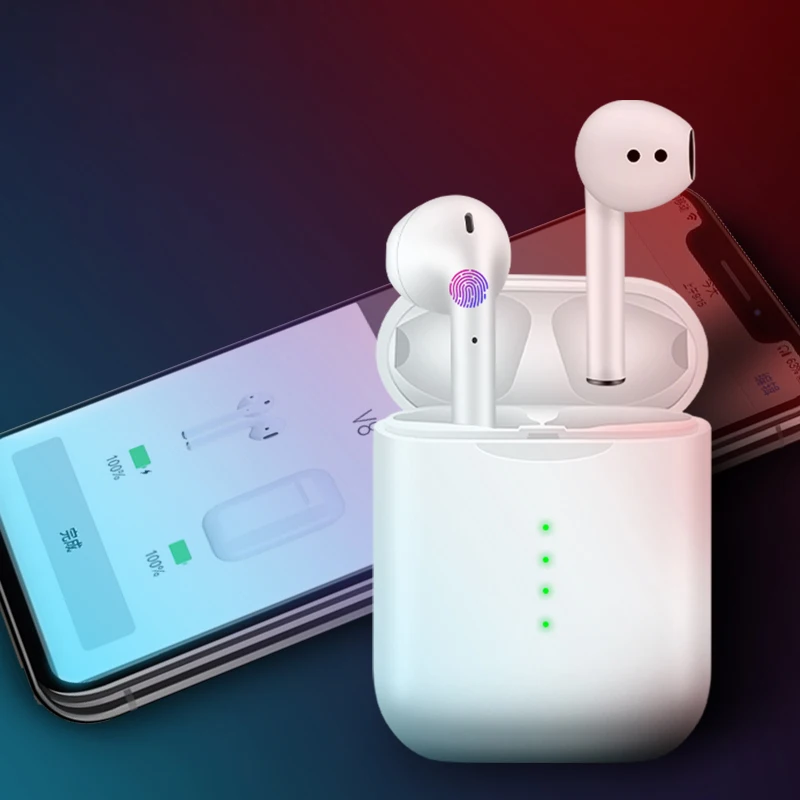 TWS Original Bluetooth Earphones V8 Wireless Bluetooth 5.0 Noise Canceling Headphone Sport Earbuds With Touch Control For iPhone
TWS Original Bluetooth Earphones V8 Wireless Bluetooth 5.0 Noise Canceling Headphone Sport Earbuds With Touch Control For iPhone