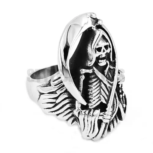 Wholesale Gothic Grim Reaper Skull Biker Ring Stainless Steel Jewelry Classic Skull Motor Biker Men Ring 561B
Wholesale Gothic Grim Reaper Skull Biker Ring Stainless Steel Jewelry Classic Skull Motor Biker Men Ring 561B
