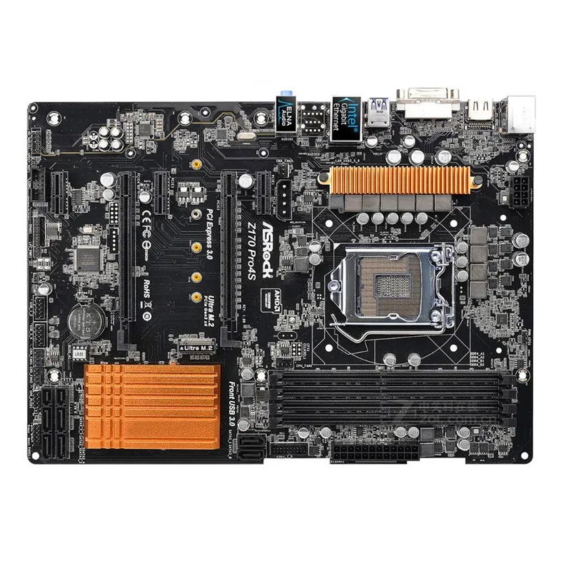 Оригинальная материнская плата для Asrock Z170 Pro4S LGA 1151 DDR4 64 ГБ процессора 14 нм