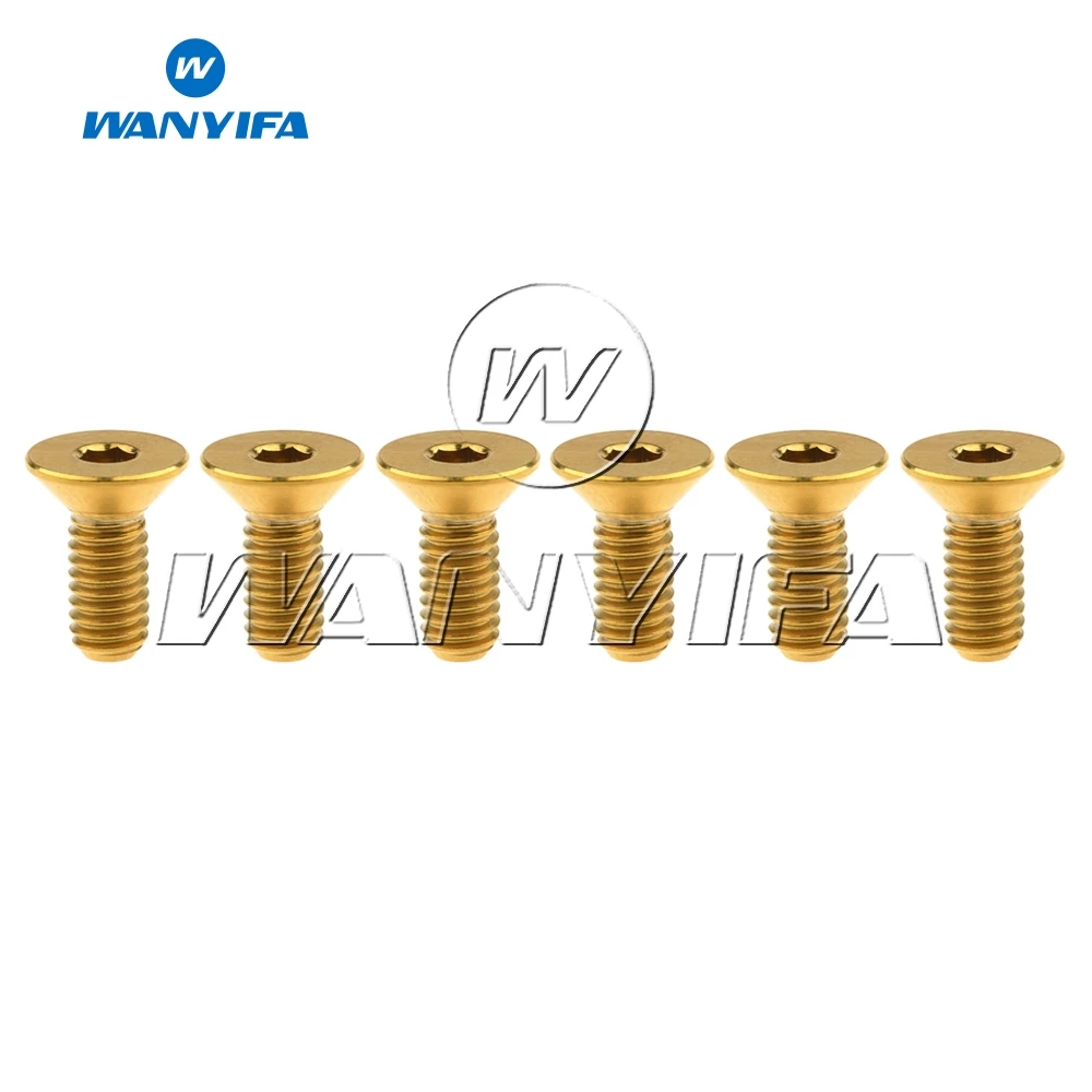 Wanyifa M4x10mm Titanium Ti Countersunk Gold Rainbow Hexagon Socket Head Bike Screw Bolt 6pcs/lot
Wanyifa M4x10mm Titanium Ti Countersunk Gold Rainbow Hexagon Socket Head Bike Screw Bolt 6pcs/lot