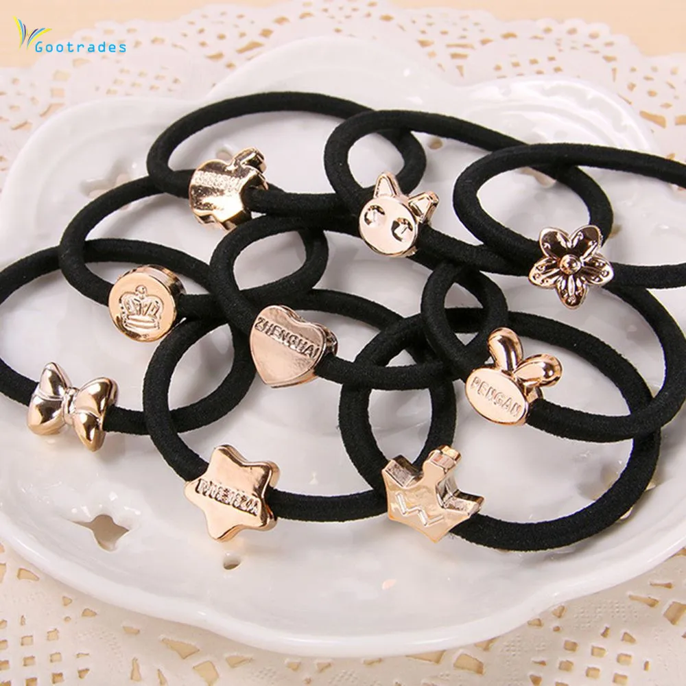 gootrades 10pcs Black Elastic Hair Rope Headband Hair Accessories for Women Girls Metal Rubber Band Hair Rope Headwear
gootrades 10pcs Black Elastic Hair Rope Headband Hair Accessories for Women Girls Metal Rubber Band Hair Rope Headwear