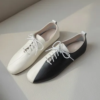MLJUESE 2019 women flats Soft cow leather square toe lace up flats shoes spring autumn comfortable casual shoes party size 33-43
MLJUESE 2019 women flats Soft cow leather square toe lace up flats shoes spring autumn comfortable casual shoes party size 33-43