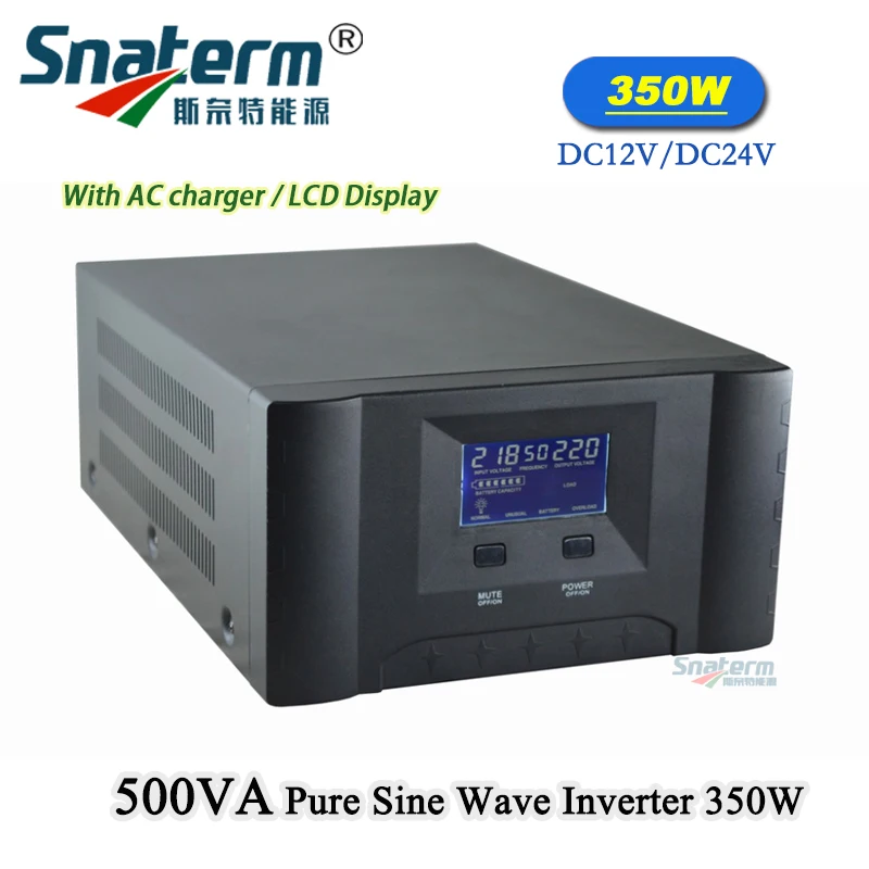 UPS Inverter 500VA/350Watts Pure sine Wave Solar dc to ac Converter 12V/24VDC to 220V/110VAC,50/60HZ Low Frequency Single phase
UPS Inverter 500VA/350Watts Pure sine Wave Solar dc to ac Converter 12V/24VDC to 220V/110VAC,50/60HZ Low Frequency Single phase