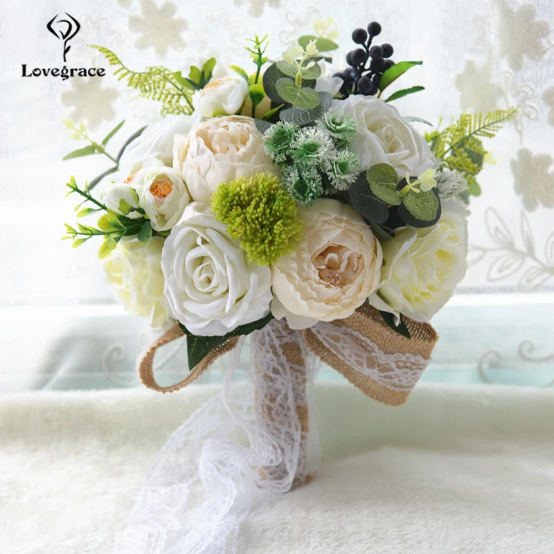 Lovegrace Artificial Flowers Roses Peony Silk Wedding Bouquet Homme Mariage Party Bridal Prom Decoration Accessories Supplies
Lovegrace Artificial Flowers Roses Peony Silk Wedding Bouquet Homme Mariage Party Bridal Prom Decoration Accessories Supplies