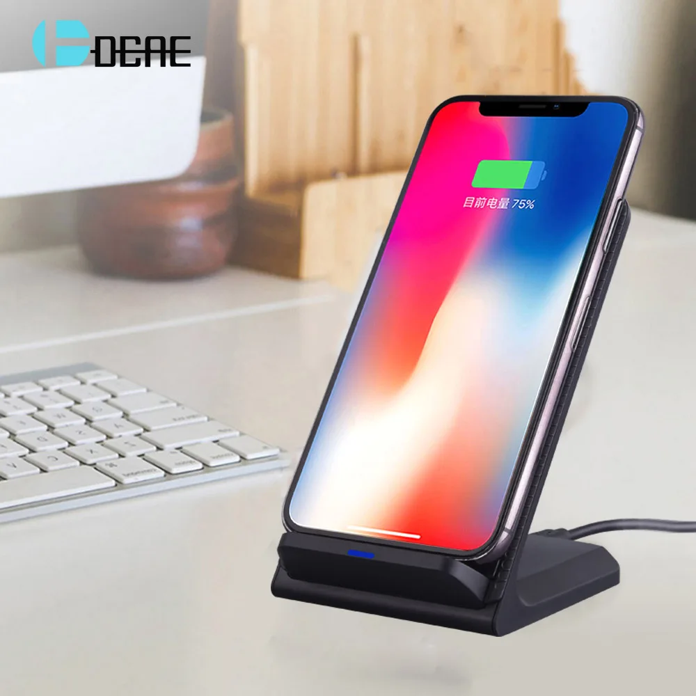 CAE 10W Qi Wireless Charger for iPhone X XS XR Samsung S9 S8 For Xiaomi Mi9 Fast Wireless Charging Stand Leather Charging Holder
CAE 10W Qi Wireless Charger for iPhone X XS XR Samsung S9 S8 For Xiaomi Mi9 Fast Wireless Charging Stand Leather Charging Holder