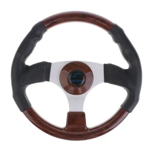 13-1/2" Boat Mahogany PU Aluminum Alloy Steering Wheel Siver Brushed Spoke Marine Yacht
13-1/2" Boat Mahogany PU Aluminum Alloy Steering Wheel Siver Brushed Spoke Marine Yacht
