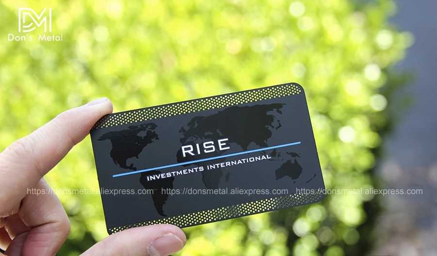 Dumb black metal card black metal business card creative production high-grade metal membership card business card