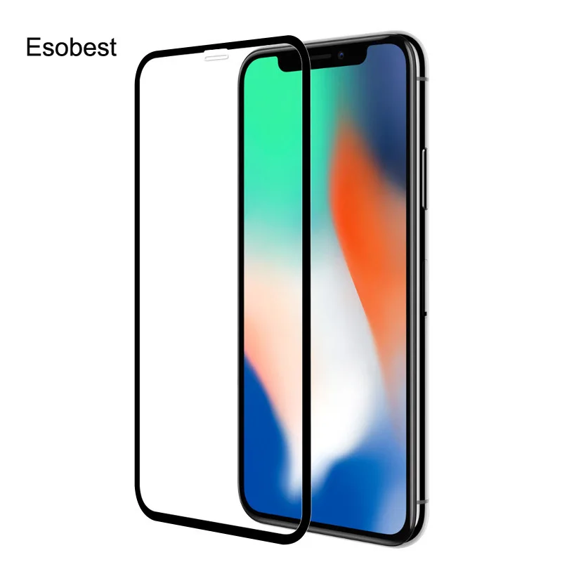 Esobest xs MAX Полное покрытие экрана закаленное стекло Защита для iphone 11 pro max XR Защитная