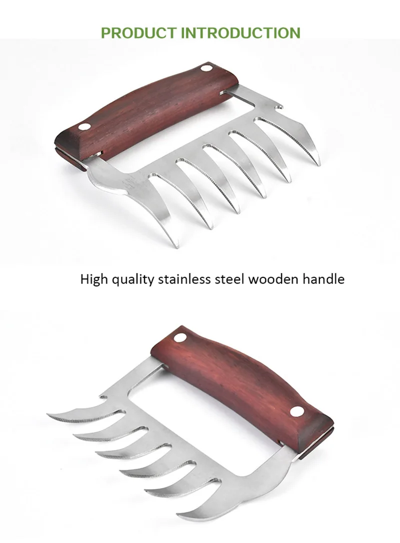 1 piece of stainless steel bear paws meat shredder with claws wood handle 1 piece of stainless steel bear paws meat shredder with claws wood handle - - 1 piece of stainless steel bear paws meat shredder with claws wood handle - photo HTB1cpNVX2jsK1Rjy1Xaq6zispXaY - 1 piece of stainless steel bear paws meat shredder with claws wood handle 1 piece of stainless steel bear paws meat shredder with claws wood handle - - 1 piece of stainless steel bear paws meat shredder with claws wood handle