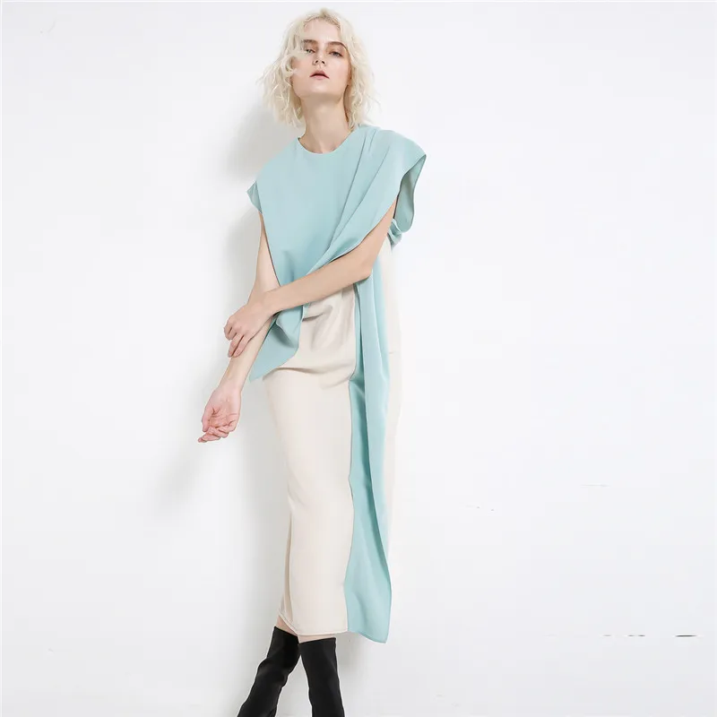 2019 New Korean Summer Elegant Colorblock Sashed High Waist Dress Ruffled Cuff Fashion Dress Special Tea-length OL Vestidos
2019 New Korean Summer Elegant Colorblock Sashed High Waist Dress Ruffled Cuff Fashion Dress Special Tea-length OL Vestidos