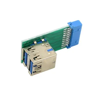 Chenyang Vertical Dual USB 3.0 A Type Female to Motherboard 20 Pin Box Header Slot Adapter PCBA
Chenyang Vertical Dual USB 3.0 A Type Female to Motherboard 20 Pin Box Header Slot Adapter PCBA