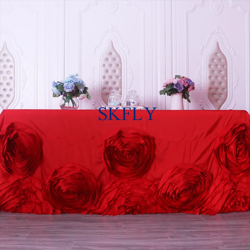 CL052P Gorgeous 2019 wedding fancy 6ft rectangle gold 90''*132'' red rosette table cloth with flower
CL052P Gorgeous 2019 wedding fancy 6ft rectangle gold 90''*132'' red rosette table cloth with flower