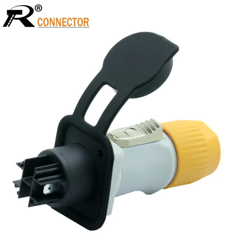 1Set New Waterproof 20A PowerCON Power Panel Mount Adapter True Locking Cable Connector IP65 Aviation flame retardant connector
1Set New Waterproof 20A PowerCON Power Panel Mount Adapter True Locking Cable Connector IP65 Aviation flame retardant connector