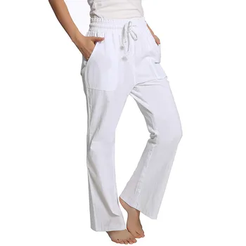 Women Yellow Wide leg Pants pockets fly design office Wear full Length Trousers Fashion Slim Solid Color Ankle-length Pants 7.5
Women Yellow Wide leg Pants pockets fly design office Wear full Length Trousers Fashion Slim Solid Color Ankle-length Pants 7.5