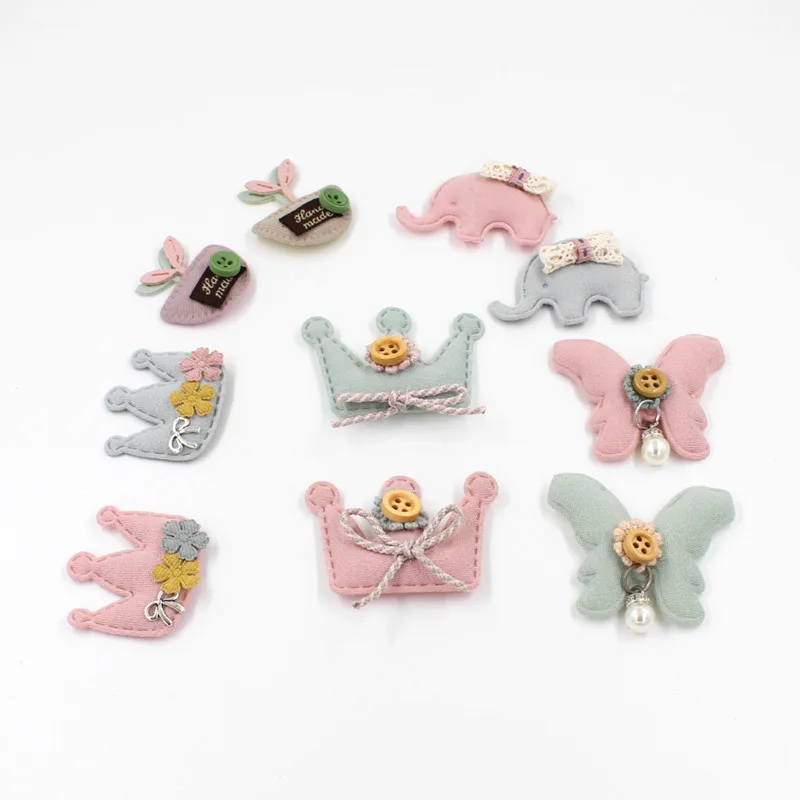 10Pcs/lot Plush Fabric Padded Appliques Cartoon Flower Patch for Clothing Craft Sticker DIY Hair Ornament DIY Supplies
10Pcs/lot Plush Fabric Padded Appliques Cartoon Flower Patch for Clothing Craft Sticker DIY Hair Ornament DIY Supplies
