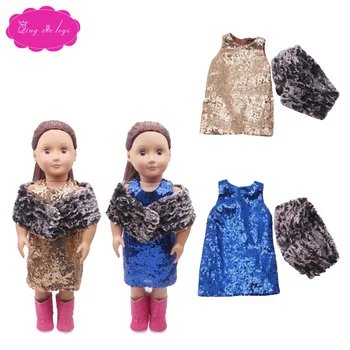 Gorgeous party dress + plush shawl fit 18 inch Girl dolls and 43-cm baby dolls dress accessories c318
Gorgeous party dress + plush shawl fit 18 inch Girl dolls and 43-cm baby dolls dress accessories c318