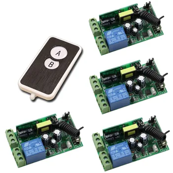 Hot Sale 85V-250V Wide Range Output RF Wireless Remote Control System 4 Receiver & 1 Transmitter Smart Home Control System
Hot Sale 85V-250V Wide Range Output RF Wireless Remote Control System 4 Receiver & 1 Transmitter Smart Home Control System