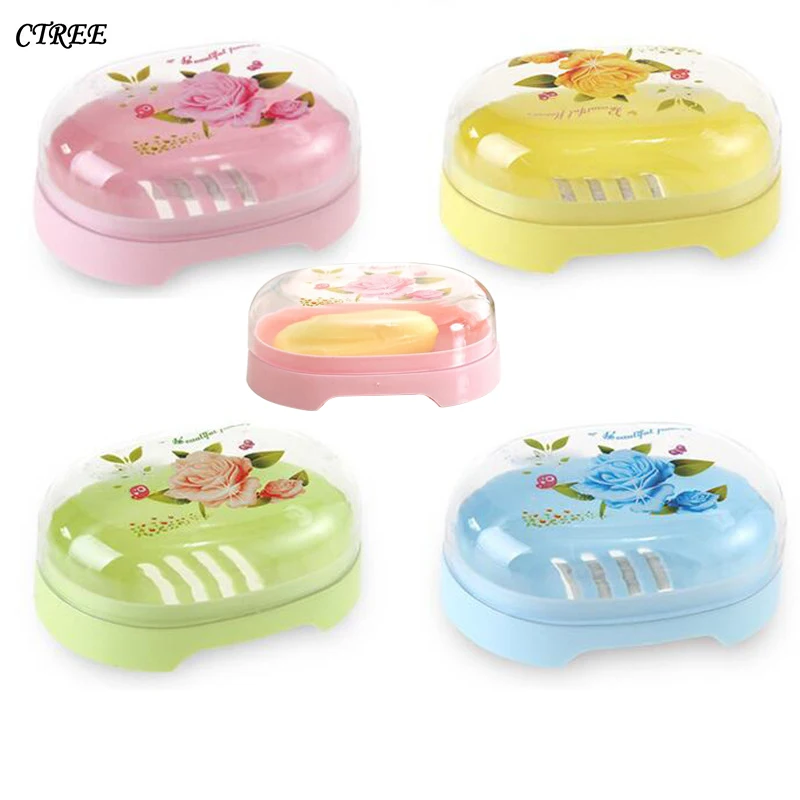 CTREE Portable Plastic Rose With Lid Soap Dish Box Case Holder Wash Dust-proof Shower Home Bathroom Accessories Soap Dish C26
CTREE Portable Plastic Rose With Lid Soap Dish Box Case Holder Wash Dust-proof Shower Home Bathroom Accessories Soap Dish C26