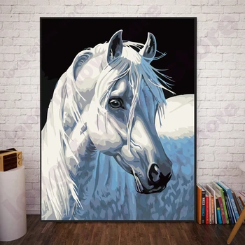 DIY Numbers Painting White Horse Vintage Home Decorations Paint By Numbers Animal Number Painting Coloring by Numbers Dropship 
DIY Numbers Painting White Horse Vintage Home Decorations Paint By Numbers Animal Number Painting Coloring by Numbers Dropship