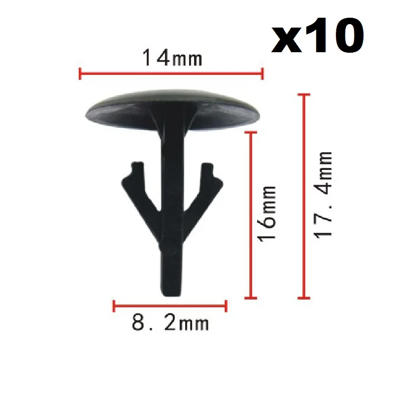 10x For Honda Fastener Rivet Hood Trunk Moulding Retainer Clip / Nylon Retainer Clip
10x For Honda Fastener Rivet Hood Trunk Moulding Retainer Clip / Nylon Retainer Clip