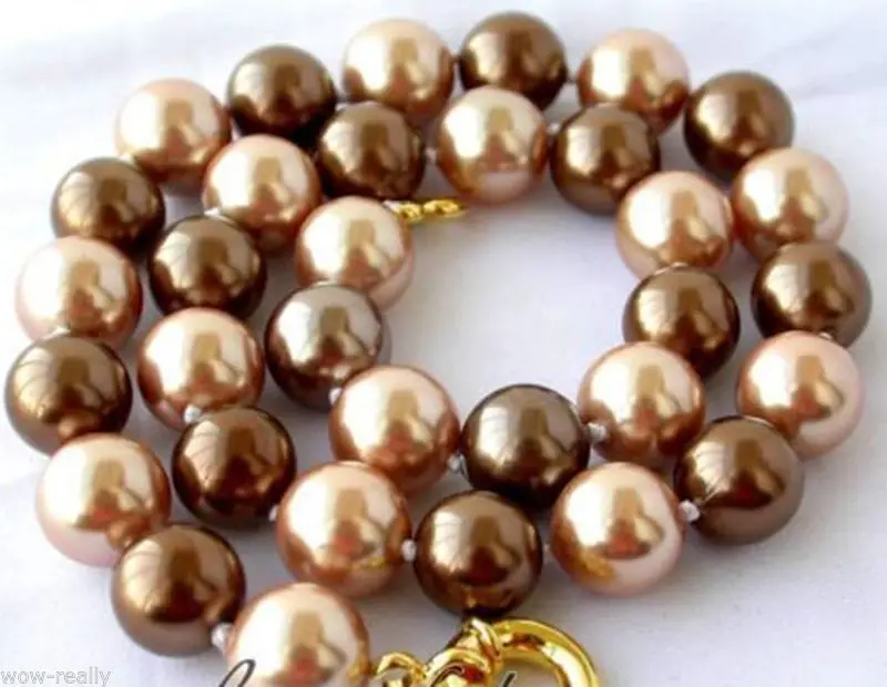pretty 12mm round mix coffee color south sea shell pearl necklace chain 18''^^^@^Noble style Natural Fine jewe fast SHIPPING
pretty 12mm round mix coffee color south sea shell pearl necklace chain 18''^^^@^Noble style Natural Fine jewe fast SHIPPING
