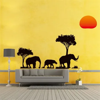 Forest Sun Prairie Jungle Elephants Family Tree Wall Stickers For Kids Rooms Decor Wild Animal Wall Decals Pvc Mural Art
Forest Sun Prairie Jungle Elephants Family Tree Wall Stickers For Kids Rooms Decor Wild Animal Wall Decals Pvc Mural Art