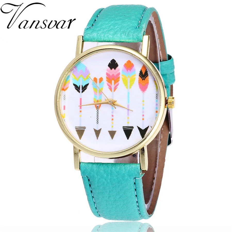 Vansvar Brand Fashion Feather Arrow Watch Casual Women Wrist Watches Leather Quarzt Watches Relogio Feminino Drop Shipping V25
Vansvar Brand Fashion Feather Arrow Watch Casual Women Wrist Watches Leather Quarzt Watches Relogio Feminino Drop Shipping V25
