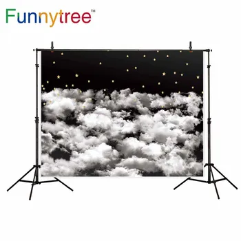 Funnytree background for photo studio black cloud sky golden stars baby shower kids photography backdrop photobooth prop
Funnytree background for photo studio black cloud sky golden stars baby shower kids photography backdrop photobooth prop