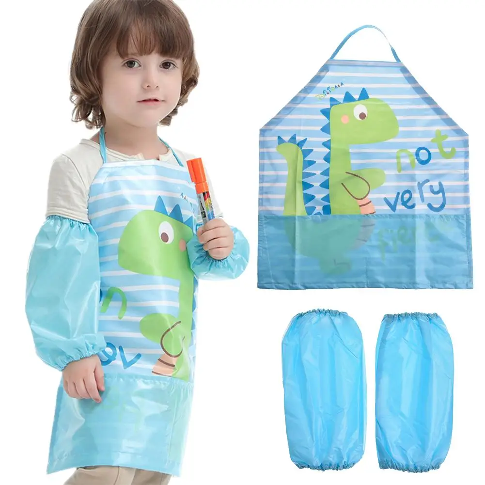 Cartoon Waterproof Sleeveless Midi-Length Bib Painting Writing Playing Apron With Oversleeves For Children Girls Boys Babies
Cartoon Waterproof Sleeveless Midi-Length Bib Painting Writing Playing Apron With Oversleeves For Children Girls Boys Babies