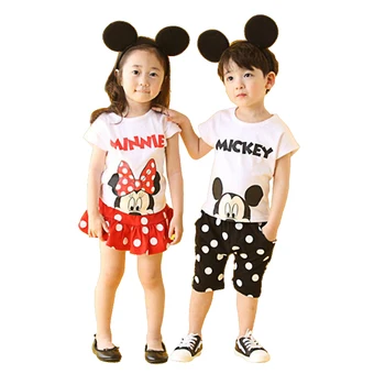 Summer girls 2 pcs set baby Tee + shorts boys tracksuit children clothes kids activewear dot minnie mickey miki 3 to 9 yrs
Summer girls 2 pcs set baby Tee + shorts boys tracksuit children clothes kids activewear dot minnie mickey miki 3 to 9 yrs