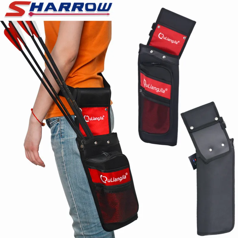 1pc Archery Reverse Arrow Quiver Canvas Single Shoulde Bag Case Holder For Bow And Hunting Accessory | Спорт и развлечения
