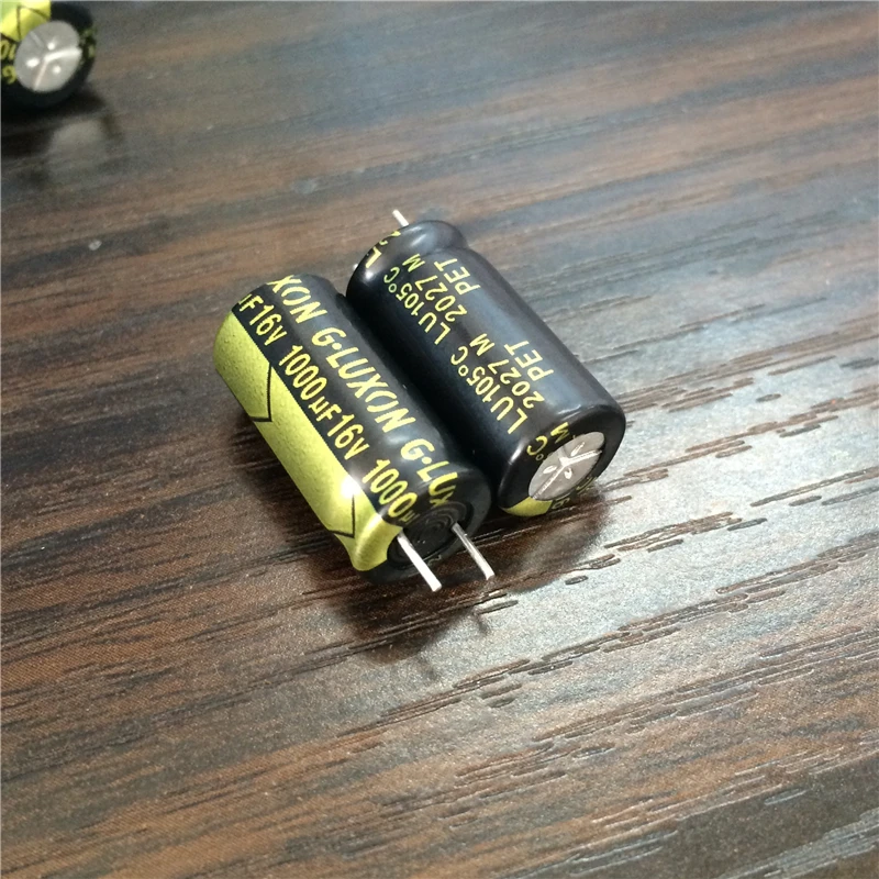 10pcs 1000uF 16V G-LUXON LU Series 10x20mm Low Impedance High Ripple 16V1000uF Aluminum Electrolytic capacitor
10pcs 1000uF 16V G-LUXON LU Series 10x20mm Low Impedance High Ripple 16V1000uF Aluminum Electrolytic capacitor