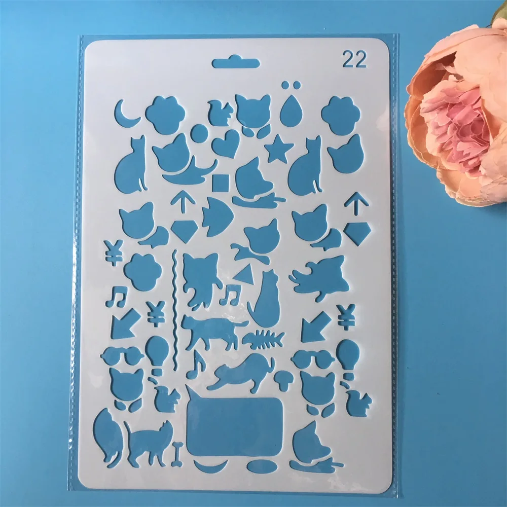 1Pcs 26cm Animals Cat Fox DIY Craft Layering Stencils Painting Scrapbooking Stamping Embossing Album Paper Card Template 
1Pcs 26cm Animals Cat Fox DIY Craft Layering Stencils Painting Scrapbooking Stamping Embossing Album Paper Card Template