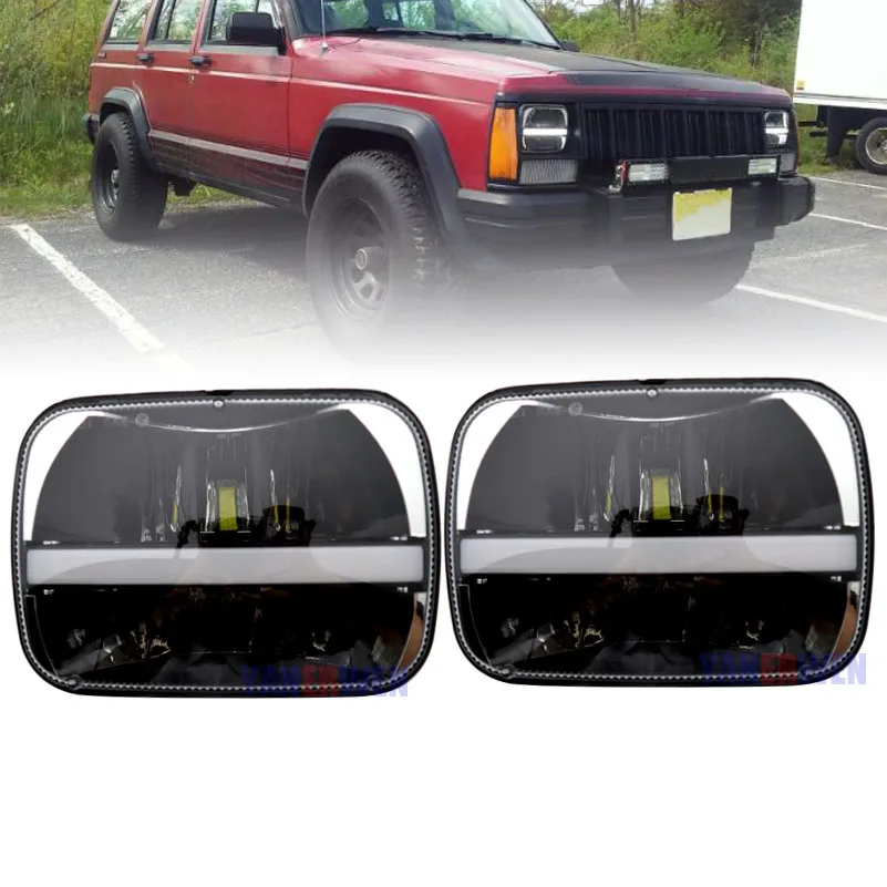 5x7 LED Rectangular headlight square headlight DRL 6x7"Trucklight Headlamp For Jeep Wrangler YJ Cherokee XJ Trucks 4X4 Offroad
5x7 LED Rectangular headlight square headlight DRL 6x7"Trucklight Headlamp For Jeep Wrangler YJ Cherokee XJ Trucks 4X4 Offroad