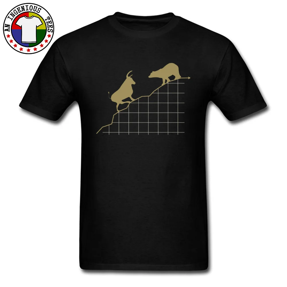 SHARES bull and bear 2987 O Neck T-Shirt Summer/Fall Customized Tops Shirts Short Sleeve Popular 100% Cotton Tops Tees Men's SHARES bull and bear 2987 black