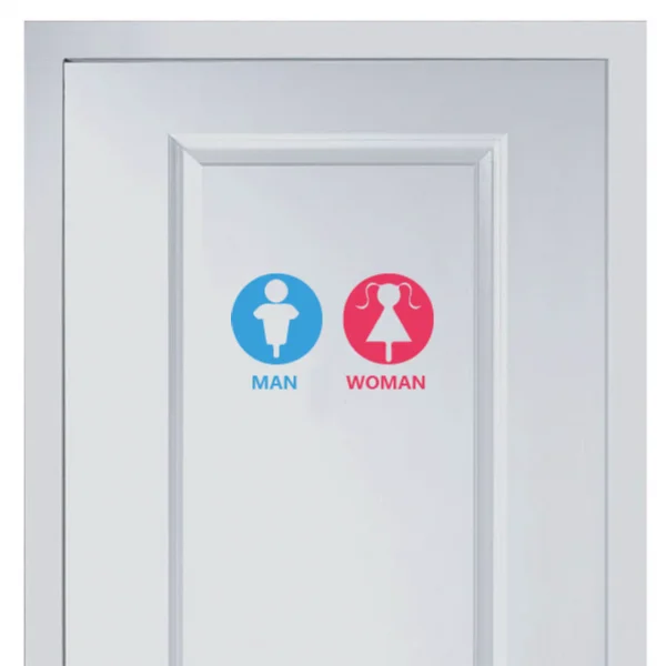 Cartoon marks for men and women's toilet Vinyl Sticker Fashion for Shop Office Home Cafe Hotel Toilets Door Decor Wall Stickers
Cartoon marks for men and women's toilet Vinyl Sticker Fashion for Shop Office Home Cafe Hotel Toilets Door Decor Wall Stickers