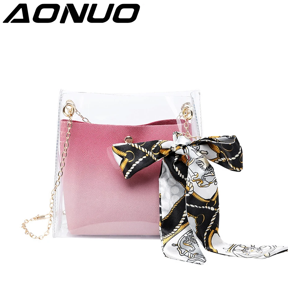 2019 summer fashion female bag PU and PVC transparent bag phone change single shoulder bag oblique satchel scarves lash package
2019 summer fashion female bag PU and PVC transparent bag phone change single shoulder bag oblique satchel scarves lash package