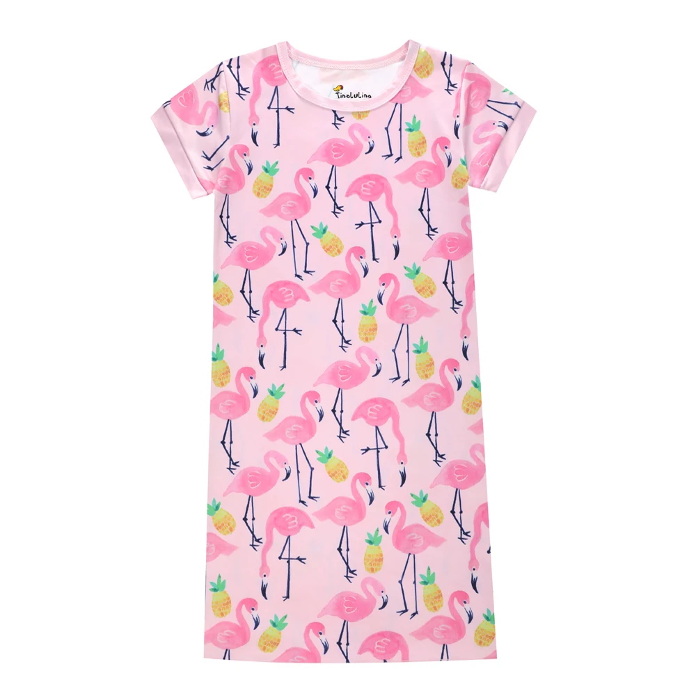 2018 Summer New Baby Girls Flamingos 3D Printing Short Sleeve Nightgowns Children Sleepwear Kids Nightgown Baby Girls Clothes
2018 Summer New Baby Girls Flamingos 3D Printing Short Sleeve Nightgowns Children Sleepwear Kids Nightgown Baby Girls Clothes