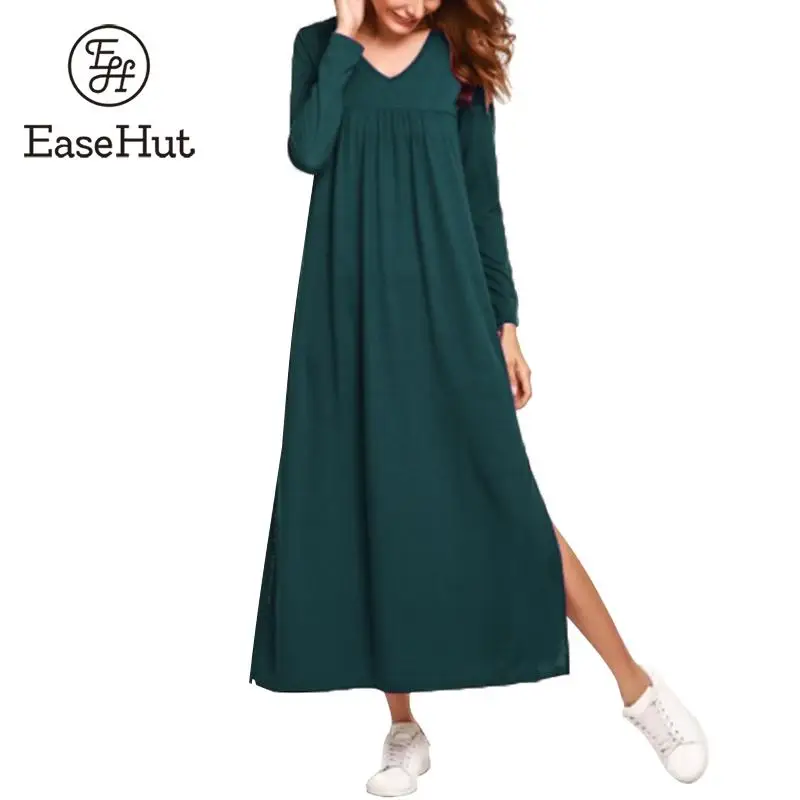 EaseHut Fashion Women Loose Maxi Dress Solid Ruched Long Sleeves V-Neck Elegant Dresses Robe Vestido Mujer Plus Size 4XL 5XL
EaseHut Fashion Women Loose Maxi Dress Solid Ruched Long Sleeves V-Neck Elegant Dresses Robe Vestido Mujer Plus Size 4XL 5XL