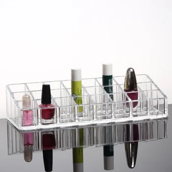 Transparent lipstick desktop cosmetics storage box 24 grid long 21.6 cm width 9 cm height 5 cm plastic storage box
Transparent lipstick desktop cosmetics storage box 24 grid long 21.6 cm width 9 cm height 5 cm plastic storage box