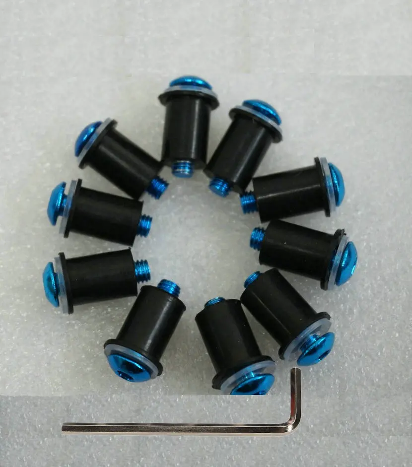 Hot sale 10pcs M5 blue Windscreen Bolts Screws Windshield screw Kit common fits for YAMAHA for Honda for Honda for Ducati
Hot sale 10pcs M5 blue Windscreen Bolts Screws Windshield screw Kit common fits for YAMAHA for Honda for Honda for Ducati