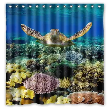 High Quality Polyester Shower Curtain Sea Turtle Modern Design Waterproof Fabric Curtains For Bathroom 72*72inch
High Quality Polyester Shower Curtain Sea Turtle Modern Design Waterproof Fabric Curtains For Bathroom 72*72inch