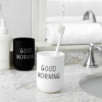 1Pc 330ml Nordic Travel Good Morning Cup Eco-friendly PP Material Water Cups Toothbrush Holder Washing Tooth Mug Bathroom Sets
1Pc 330ml Nordic Travel Good Morning Cup Eco-friendly PP Material Water Cups Toothbrush Holder Washing Tooth Mug Bathroom Sets