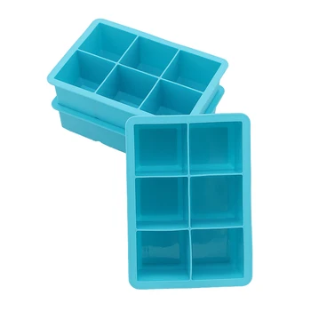 6 Grid Silicone Ice Cube Mold Square Shape Silicone Ice Cube Tray DIY Large Capacity Ice Cream Maker Kitchen Bar Supplies
6 Grid Silicone Ice Cube Mold Square Shape Silicone Ice Cube Tray DIY Large Capacity Ice Cream Maker Kitchen Bar Supplies