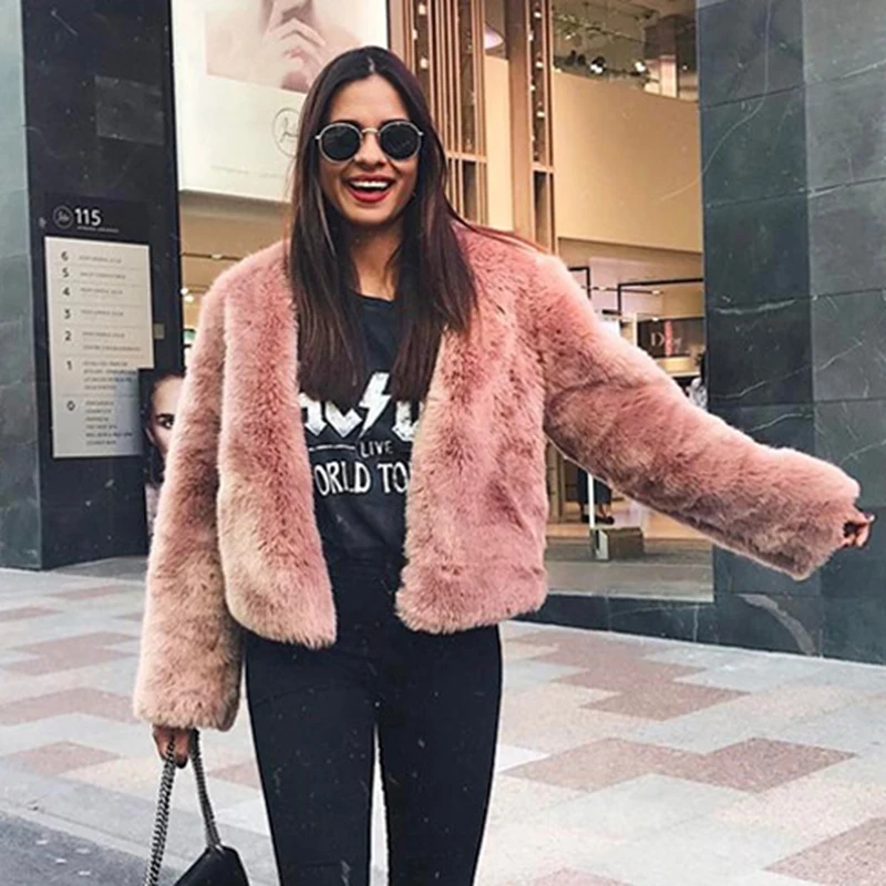 Fashion Women Autumn Winter Warm Thicken Faux Fur Coat Chic Coat Jackets Fashion Streetwear Loose Straight Cardigan Outerwear
Fashion Women Autumn Winter Warm Thicken Faux Fur Coat Chic Coat Jackets Fashion Streetwear Loose Straight Cardigan Outerwear