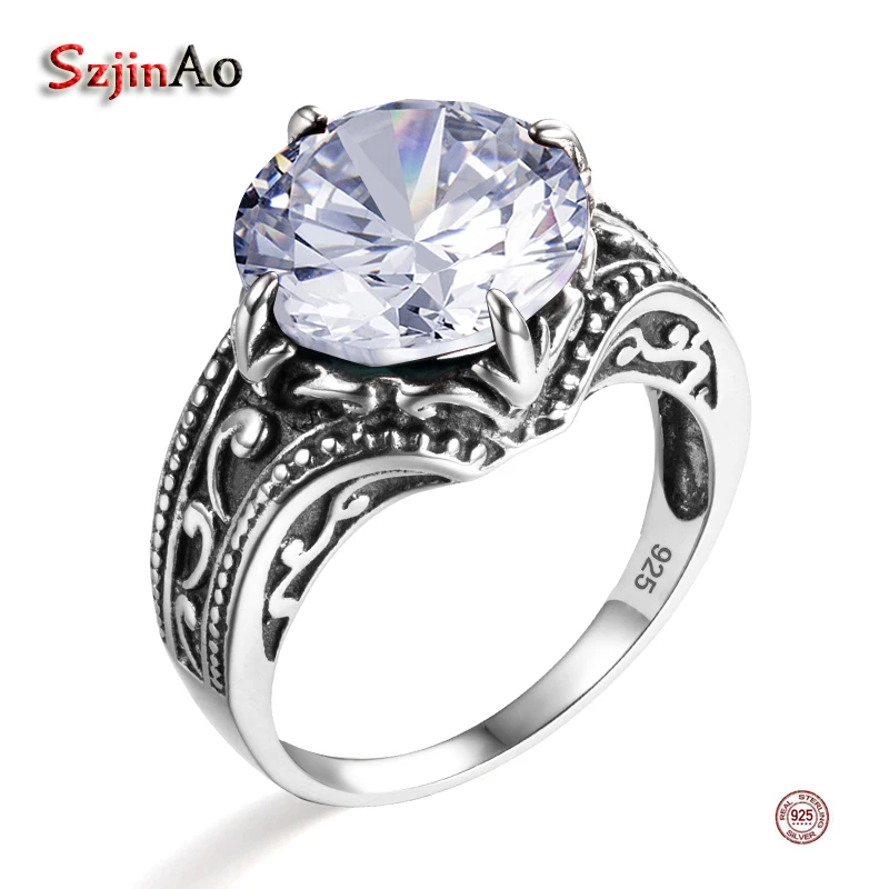 Szjinao Edward Antique Semi-Precious Stone Wedding Rings For Women Vintage Solid 925 Sterling Silver Zircon Jewelry Female Anel
Szjinao Edward Antique Semi-Precious Stone Wedding Rings For Women Vintage Solid 925 Sterling Silver Zircon Jewelry Female Anel
