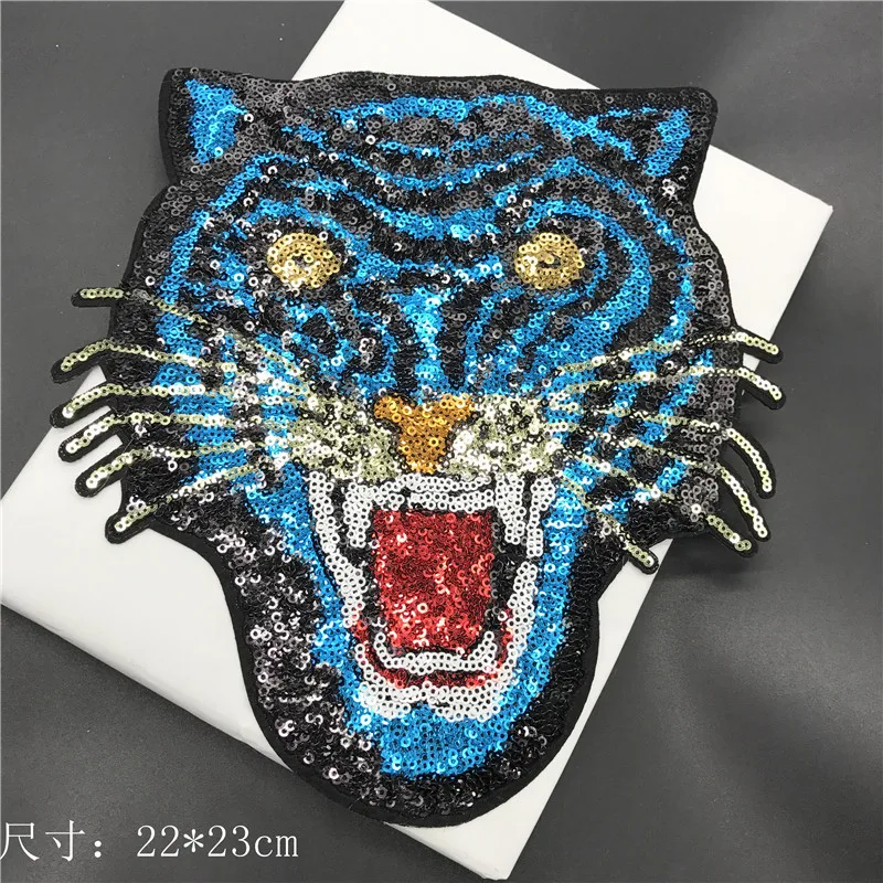 New Pin Shrimp Tiger Head Embroidery Cloth Coat Decoration Accessories Back Gum Patch Pants 22cm*23cm
New Pin Shrimp Tiger Head Embroidery Cloth Coat Decoration Accessories Back Gum Patch Pants 22cm*23cm