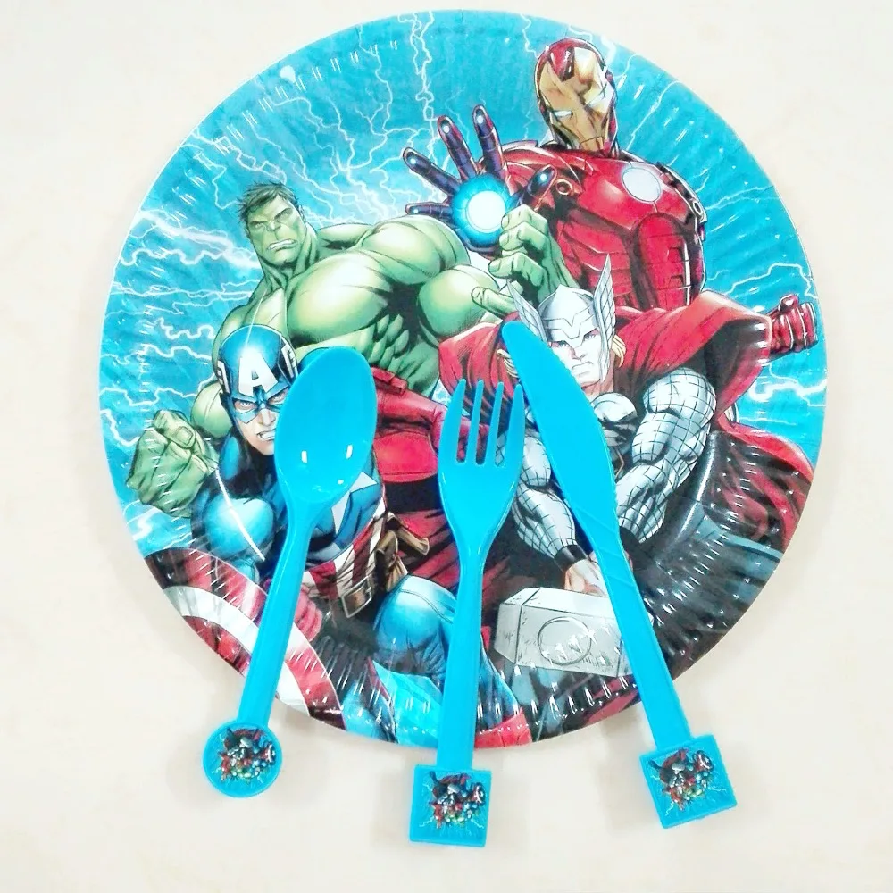 10pc knife+10pc spoon +10pc Plastic Fork Avengers Cartoon Theme birthday Superhero Party Supplies And Event Party Decoration
10pc knife+10pc spoon +10pc Plastic Fork Avengers Cartoon Theme birthday Superhero Party Supplies And Event Party Decoration